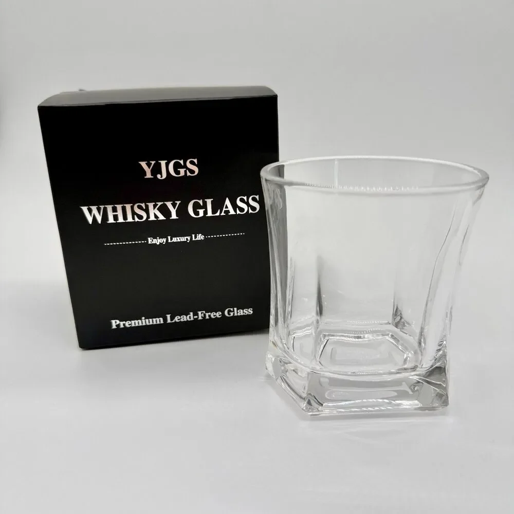 YJGS Whisky Glass 10 Ounce Letter 